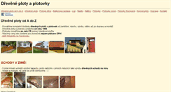 Desktop Screenshot of dreveneploty.cz
